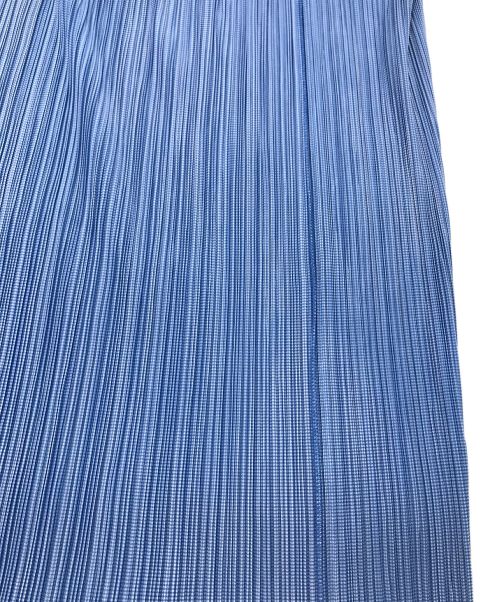 PLEATS PLEASE（プリーツプリーズ）PLEATS PLEASE (プリーツプリーズ) プリーツスカート　PLEATS PLEASE プリーツプリーズ　ブルー×ホワイト　サイズ2  ブルー×ホワイト サイズ:2の古着・服飾アイテム