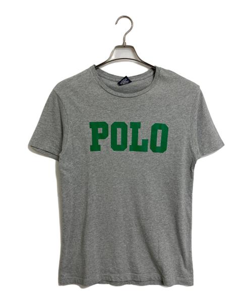 POLO RALPH LAUREN（ポロ・ラルフローレン）POLO RALPH LAUREN (ポロ・ラルフローレン) POLOロゴTシャツ　半袖カットソー　Tシャツ　Tee グレー×グリーン サイズ:Sの古着・服飾アイテム