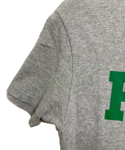 POLO RALPH LAUREN（ポロ・ラルフローレン）POLO RALPH LAUREN (ポロ・ラルフローレン) POLOロゴTシャツ　半袖カットソー　Tシャツ　Tee グレー×グリーン サイズ:Sの古着・服飾アイテム
