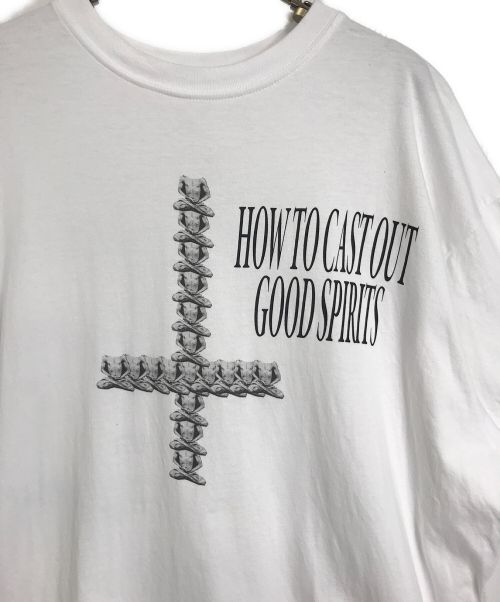 Stockholm Surfboard Club（ストックホルム サーフボード クラブ）Stockholm Surfboard Club 両面プリント オーガニックコットン クルーネックTシャツ　Stockholm Surfboard Club ストックホルムサーフボードクラブ　白Tシャツ　XL ホワイト サイズ:XLの古着・服飾アイテム