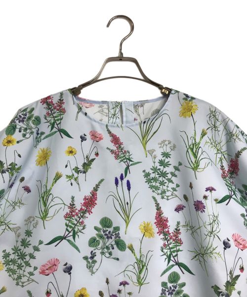 UNTITLED（アンタイトル）UNTITLED (アンタイトル) UNTITLED　　ボタニカルプリントブラウス　153-88412 スカイブルー サイズ:Sの古着・服飾アイテム