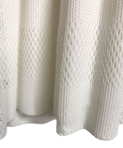 PLEATS PLEASE（プリーツプリーズ）PLEATS PLEASE (プリーツプリーズ) メッシュプリーツスカート　	PP63-JG554 ホワイト サイズ:3の古着・服飾アイテム