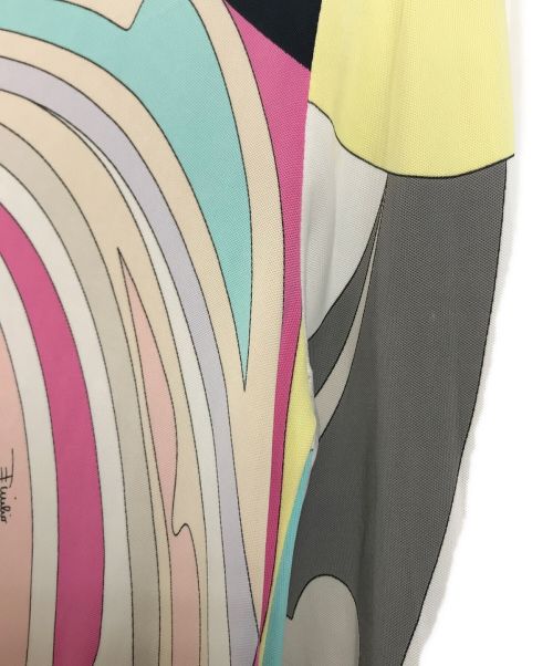 Emilio Pucci（エミリオ プッチ）Emilio Pucci (エミリオ プッチ) 総柄ワンピース　レーヨンワンピース　ロングワンピース マルチカラー サイズ:38の古着・服飾アイテム
