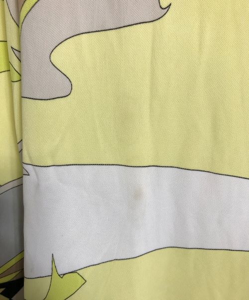 Emilio Pucci（エミリオ プッチ）Emilio Pucci (エミリオ プッチ) 総柄ワンピース　レーヨンワンピース　ロングワンピース イエロー サイズ:38の古着・服飾アイテム