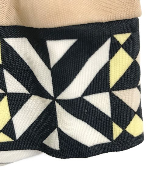 Emilio Pucci（エミリオ プッチ）Emilio Pucci (エミリオ プッチ) 総柄ワンピース　レーヨンワンピース　ロングワンピース イエロー サイズ:38の古着・服飾アイテム