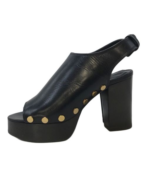 Pippichic（ピッピシック）Pippichic (ピッピシック) ボリュームソールサボサンダル/厚底サンダル ブラック サイズ:36  1/2の古着・服飾アイテム