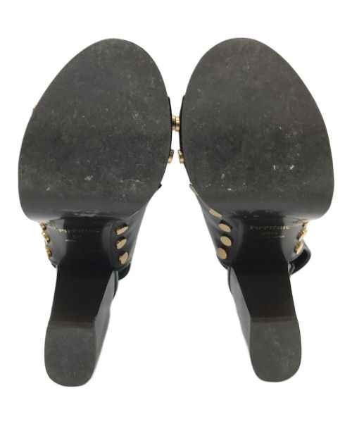 Pippichic（ピッピシック）Pippichic (ピッピシック) ボリュームソールサボサンダル/厚底サンダル ブラック サイズ:36  1/2の古着・服飾アイテム