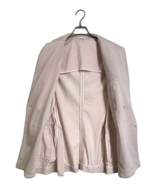CIRCOLO 1901（チルコロ1901）CIRCOLO 1901 (チルコロ1901) ピークトラベルジャケット/ダブルブレスト テーラードジャケット/ダブルジャケット/tailored jacket ピンク サイズ:46の古着・服飾アイテム