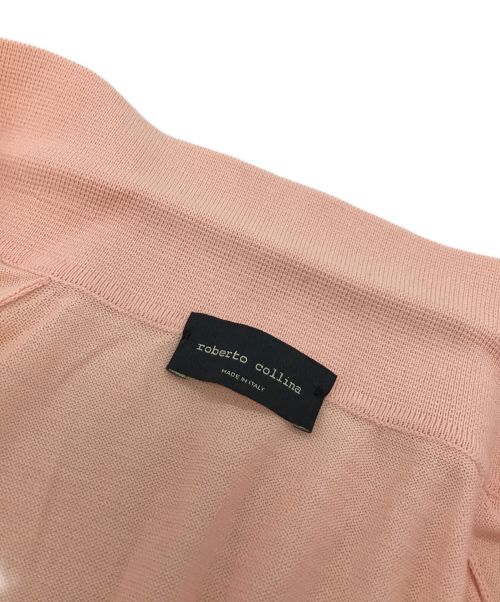 ROBERTO COLLINA（ロベルトコリーナ）ROBERTO COLLINA (ロベルトコリーナ) ポロシャツ/ニットシャツ/半袖カーディガン ピンク サイズ:46の古着・服飾アイテム