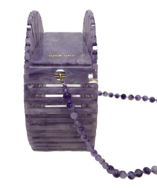 CULT GAIA（カルトガイア）CULT GAIA (カルトガイア) Acrylic Luna Shoulder Bag/アクリルルナ/アクリルバッグ パープル サイズ:実寸参照の古着・服飾アイテム