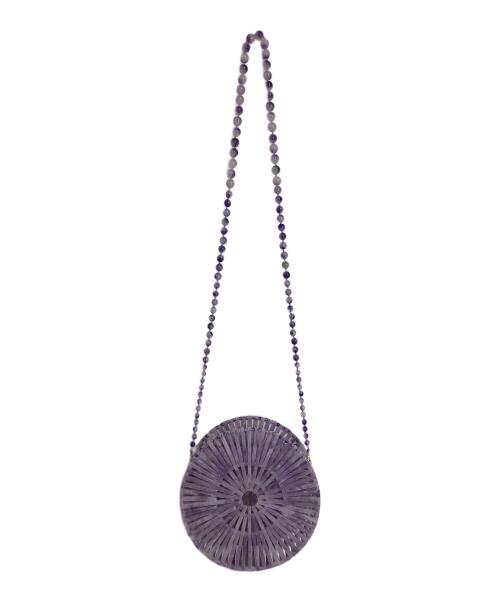 CULT GAIA（カルトガイア）CULT GAIA (カルトガイア) Acrylic Luna Shoulder Bag/アクリルルナ/アクリルバッグ パープル サイズ:実寸参照の古着・服飾アイテム