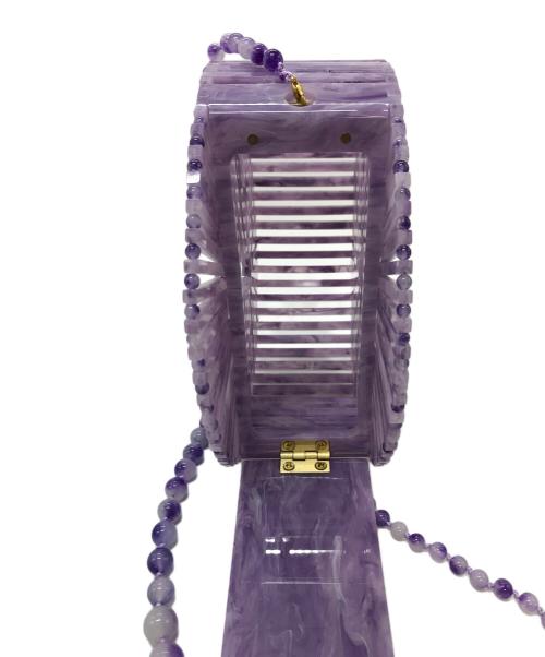 CULT GAIA（カルトガイア）CULT GAIA (カルトガイア) Acrylic Luna Shoulder Bag/アクリルルナ/アクリルバッグ パープル サイズ:実寸参照の古着・服飾アイテム