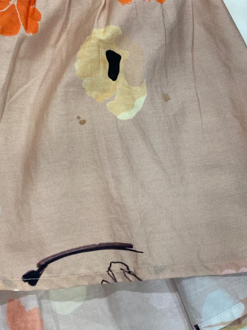 merlette（マーレット）merlette (マーレット) 花柄ティアードブラウス　フラワープリント　半袖　ハーフスリーブ　花柄 ピンク サイズ:Sの古着・服飾アイテム