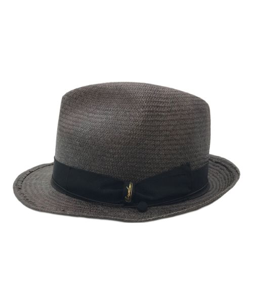 BORSALINO（ボルサリーノ）BORSALINO (ボルサリーノ) オリエンタルパナマハット　ハット　メンズ帽子 ブラウン サイズ:59の古着・服飾アイテム