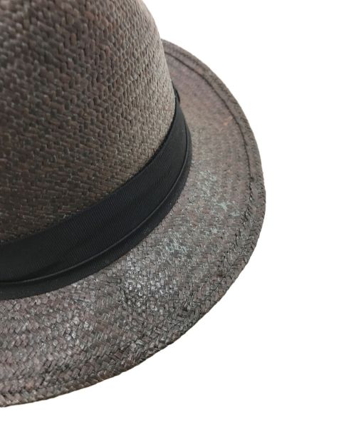BORSALINO（ボルサリーノ）BORSALINO (ボルサリーノ) オリエンタルパナマハット　ハット　メンズ帽子 ブラウン サイズ:59の古着・服飾アイテム