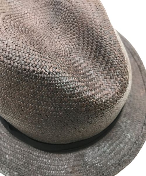 BORSALINO（ボルサリーノ）BORSALINO (ボルサリーノ) オリエンタルパナマハット　ハット　メンズ帽子 ブラウン サイズ:59の古着・服飾アイテム