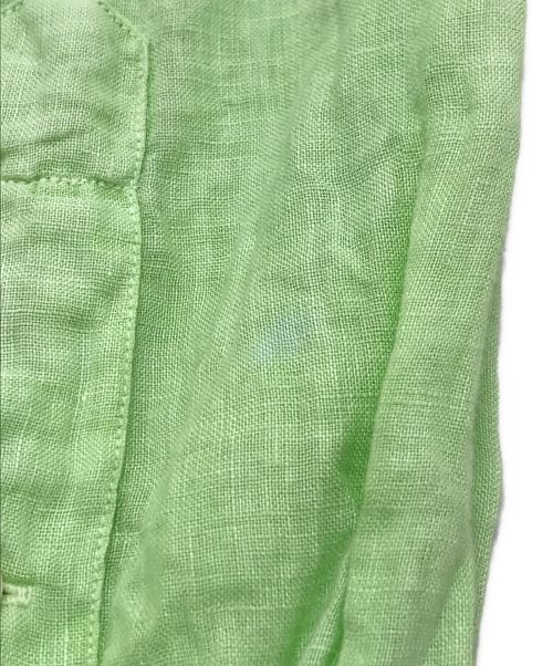 RALPH LAUREN（ラルフローレン）RALPH LAUREN (ラルフローレン) リネンボタンダウンシャツ　グラデーションシャツ　麻シャツ　ビックシルエット グリーン サイズ:3XBの古着・服飾アイテム