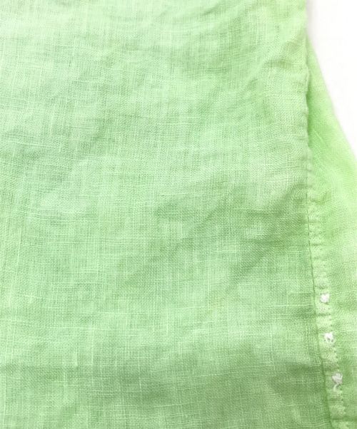 RALPH LAUREN（ラルフローレン）RALPH LAUREN (ラルフローレン) リネンボタンダウンシャツ　グラデーションシャツ　麻シャツ　ビックシルエット グリーン サイズ:3XBの古着・服飾アイテム