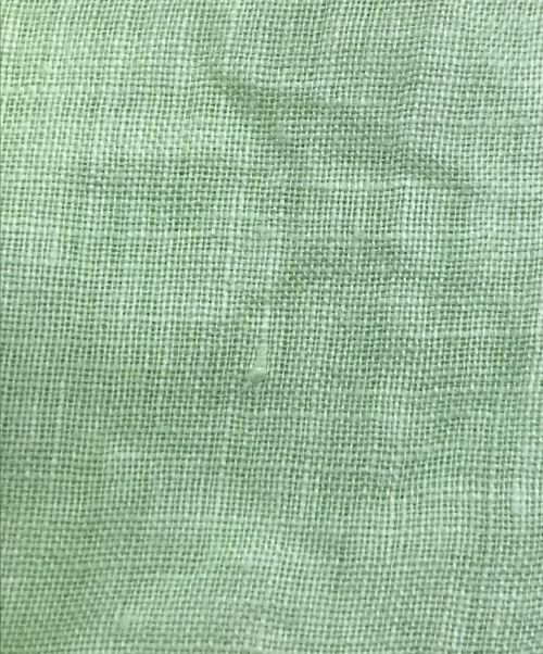 RALPH LAUREN（ラルフローレン）RALPH LAUREN (ラルフローレン) リネンボタンダウンシャツ　グラデーションシャツ　麻シャツ　ビックシルエット グリーン サイズ:3XBの古着・服飾アイテム