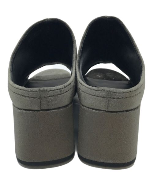 3.1 phillip lim（スリーワンフィリップリム）3.1 phillip lim (スリーワンフィリップリム) ヒールパンプス  厚底サンダル　ベロアサンダル ブラウン サイズ:35の古着・服飾アイテム