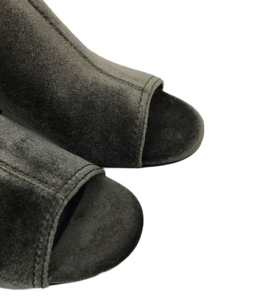 3.1 phillip lim（スリーワンフィリップリム）3.1 phillip lim (スリーワンフィリップリム) ヒールパンプス  厚底サンダル　ベロアサンダル ブラウン サイズ:35の古着・服飾アイテム