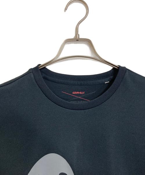 GRAMICCI（グラミチ）GRAMICCI (グラミチ) NEW BALANCE (ニューバランス) NBロゴ＆ランニングマンTシャツ　半袖カットソー　スポーツ　アウトドア ブラック サイズ:XLの古着・服飾アイテム