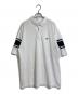 LACOSTE（ラコステ）の古着「ボディーサイズボーダーBIGポロシャツ」｜ホワイト×ネイビー