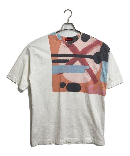 MAISON SPECIAL（メゾンスペシャル）MAISON SPECIAL (メゾンスペシャル) HERALBONY (ヘラルボニー) 天竺 オーバーサイズTシャツ　Tee  半袖 ホワイト サイズ:2の古着・服飾アイテム