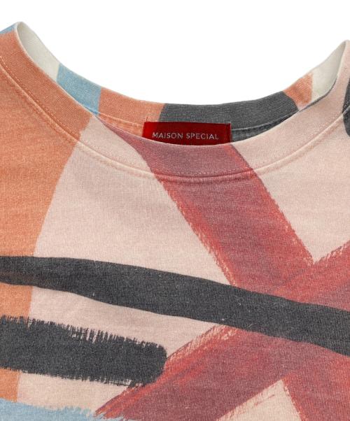 MAISON SPECIAL（メゾンスペシャル）MAISON SPECIAL (メゾンスペシャル) HERALBONY (ヘラルボニー) 天竺 オーバーサイズTシャツ　Tee  半袖 ホワイト サイズ:2の古着・服飾アイテム