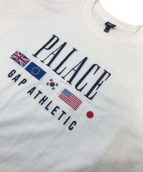 GAP（ギャップ）GAP (ギャップ) PALACE (パレス) ロゴプリントT/Heavy Jersey T-shirt ホワイト サイズ:XLの古着・服飾アイテム