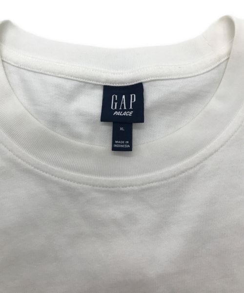 GAP（ギャップ）GAP (ギャップ) PALACE (パレス) ロゴプリントT/Heavy Jersey T-shirt ホワイト サイズ:XLの古着・服飾アイテム