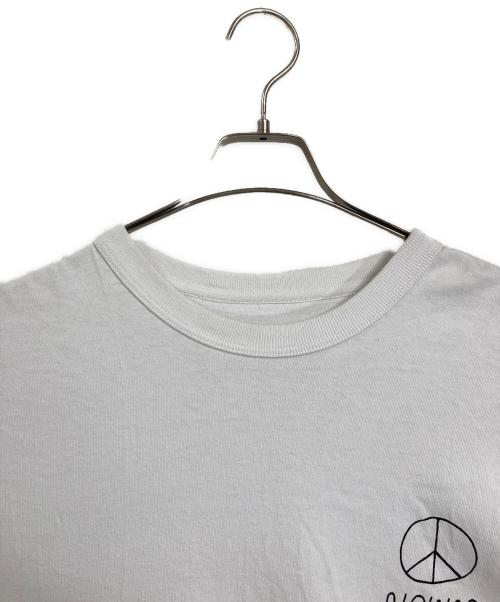 BEAMS（ビームス）BEAMS (ビームス) ogawa yohei NO WAR Tシャツ　グラフィックT4シャツ　半袖カットソー　Tee  オーバーサイズ ホワイト サイズ: Lの古着・服飾アイテム