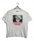 COME SUNDOWNカムサンダウン）の古着「IDENTITY CRISIS ATHLETIC HEATHER Tシャツ　半袖カットソー　Tee  オーバーサイズ　メキシコ製」｜ホワイト