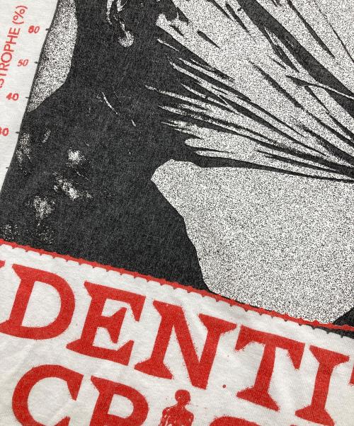 COME SUNDOWN（カムサンダウン）COME SUNDOWN (カムサンダウン) IDENTITY CRISIS ATHLETIC HEATHER Tシャツ　半袖カットソー　Tee  オーバーサイズ　メキシコ製 ホワイト サイズ:XLの古着・服飾アイテム