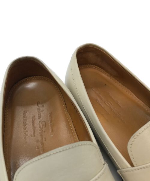 Jalan Sriwijaya（ジャランスリウァヤ）Jalan Sriwijaya (ジャランスリウァヤ) ローファー　レザーシューズ アイボリー サイズ:5の古着・服飾アイテム