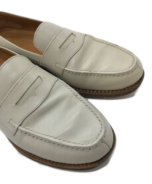 Jalan Sriwijaya（ジャランスリウァヤ）Jalan Sriwijaya (ジャランスリウァヤ) ローファー　レザーシューズ アイボリー サイズ:5の古着・服飾アイテム
