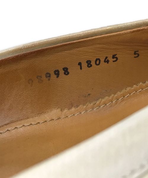 Jalan Sriwijaya（ジャランスリウァヤ）Jalan Sriwijaya (ジャランスリウァヤ) ローファー　レザーシューズ アイボリー サイズ:5の古着・服飾アイテム