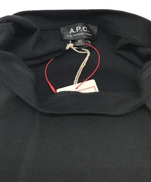 A.P.C.（アーペーセー）A.P.C. (アーペーセー) HOMME S/S TEE ロゴ刺繍Tシャツ　A.P.C アーペーセー　トップス　ブラック　黒　XS 25082-1-93310 ブラック サイズ:XSの古着・服飾アイテム