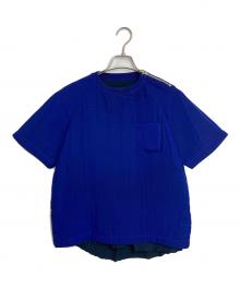 sacai（サカイ）の古着「コンビネーション Tシャツ」｜ブルー