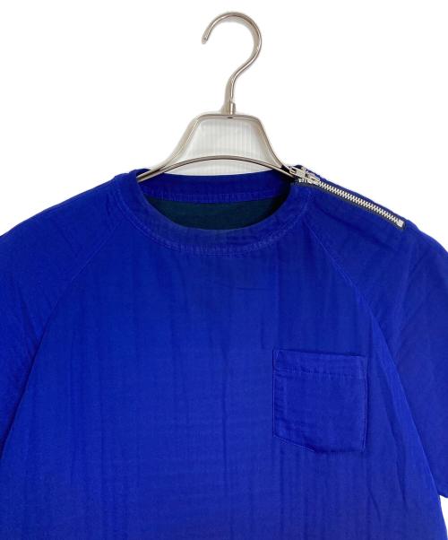 sacai（サカイ）sacai (サカイ) コンビネーション Tシャツ ブルー サイズ:1の古着・服飾アイテム