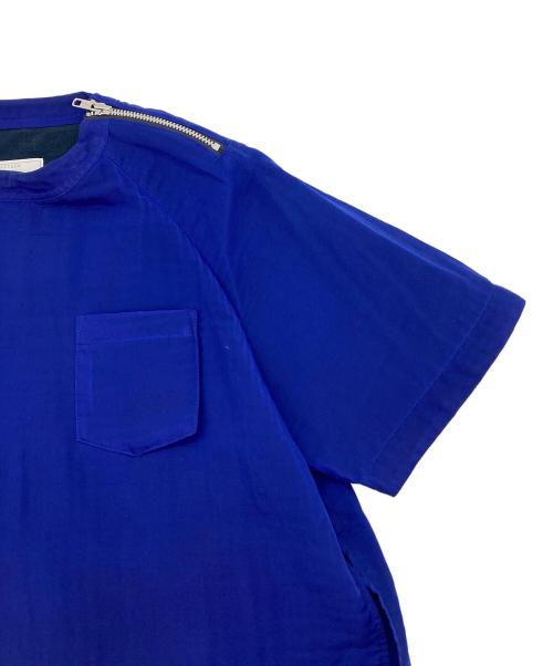sacai（サカイ）sacai (サカイ) コンビネーション Tシャツ ブルー サイズ:1の古着・服飾アイテム