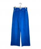 Somethingサムシング）の古着「LISA ワイドデニムパンツ」｜ブルー