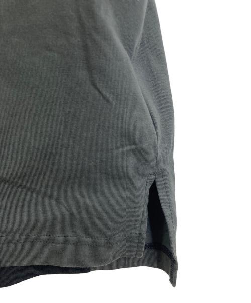 MAISON SPECIAL（メゾンスペシャル）MAISON SPECIAL (メゾンスペシャル) Oversize Rugby Shirt  オーバーサイズラブビーシャツ　半袖シャツ グレー×ブラック サイズ:実寸参照の古着・服飾アイテム