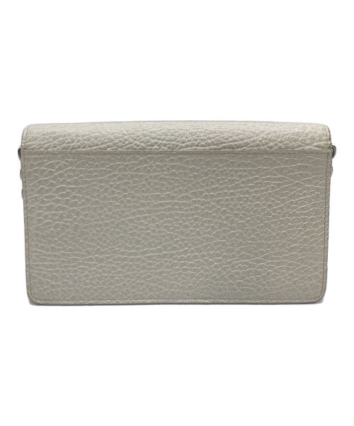 Maison Margiela（メゾンマルジェラ）Maison Margiela (メゾンマルジェラ) 4ステッチ チェーン ウォレット　ウォレットバッグ　ショルダーバッグ ホワイト サイズ:実寸参照の古着・服飾アイテム