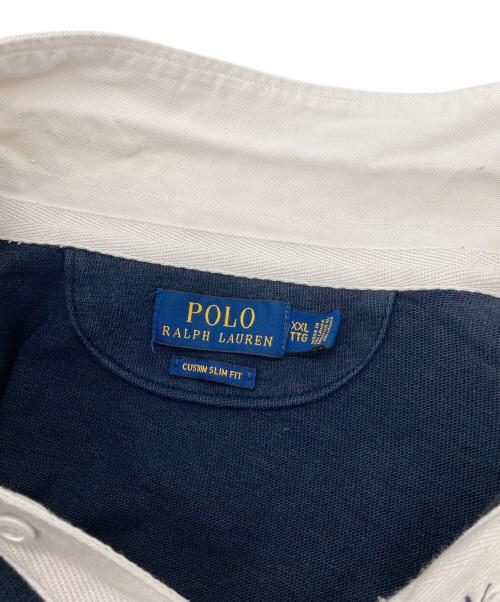 POLO RALPH LAUREN（ポロ・ラルフローレン）POLO RALPH LAUREN (ポロ・ラルフローレン) ポニー刺繍ラガーシャツ　半袖シャツ　オーバーサイズ ネイビー サイズ:XXLの古着・服飾アイテム