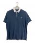 POLO RALPH LAUREN（ポロ・ラルフローレン）の古着「ポニー刺繍ラガーシャツ　半袖シャツ　オーバーサイズ」｜ネイビー
