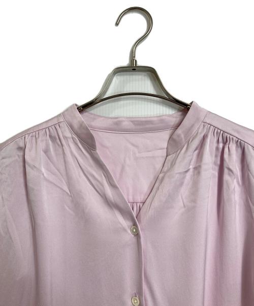 自由区（ジユウク）自由区 (ジユウク) シルクストレッチ ブラウス　長袖ブラウス　入園　卒園　入学　卒業　オフィスカジュアル　セレモニー ピンク サイズ:38の古着・服飾アイテム