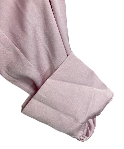 自由区（ジユウク）自由区 (ジユウク) シルクストレッチ ブラウス　長袖ブラウス　入園　卒園　入学　卒業　オフィスカジュアル　セレモニー ピンク サイズ:38の古着・服飾アイテム