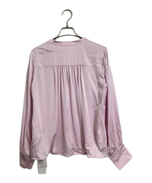 自由区（ジユウク）自由区 (ジユウク) シルクストレッチ ブラウス　長袖ブラウス　入園　卒園　入学　卒業　オフィスカジュアル　セレモニー ピンク サイズ:38の古着・服飾アイテム