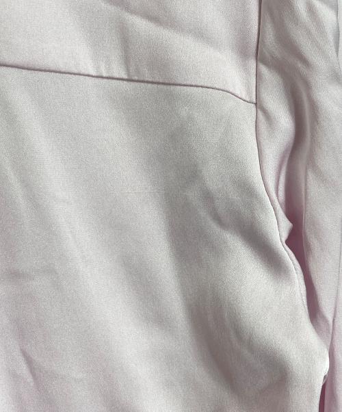 自由区（ジユウク）自由区 (ジユウク) シルクストレッチ ブラウス　長袖ブラウス　入園　卒園　入学　卒業　オフィスカジュアル　セレモニー ピンク サイズ:38の古着・服飾アイテム